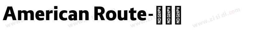 American Route字体转换